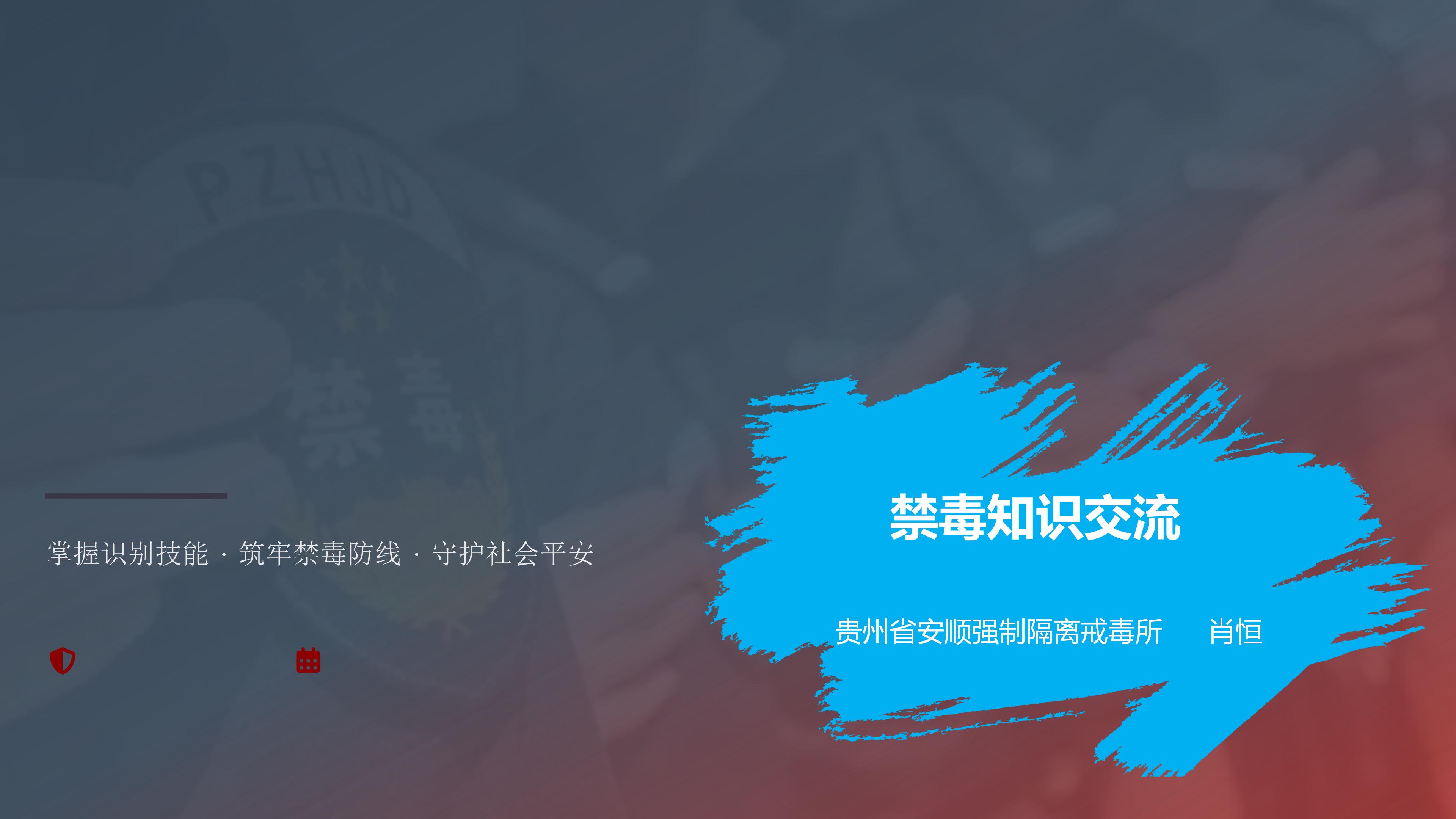 省安顺所 禁毒知识交流