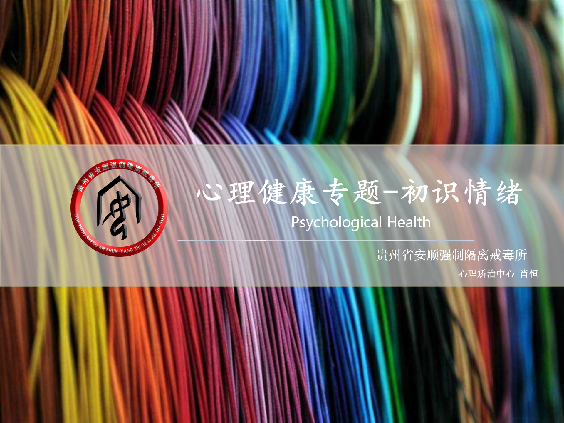 省安顺所《心理健康专题——初识情绪》